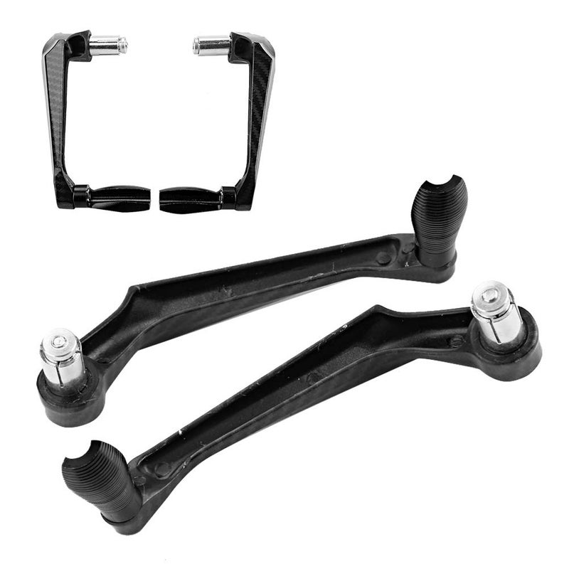 KIMISS Universal 7/8in 22mm CNC Aluminum Handlebar Brake Clutch Lever Hand Guard Protector for Motorcycle  Motorbike  Scooters  Electric Cars  Mountain Bikes(Black) - Image 3